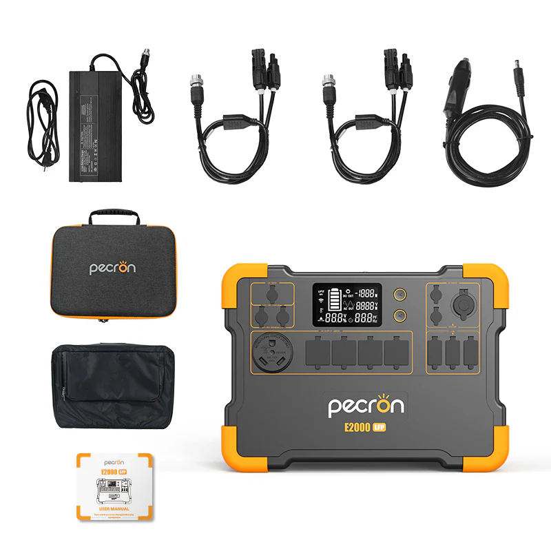 PECRON E2000LFP Expandable Solar Generator System Kit - Image 4
