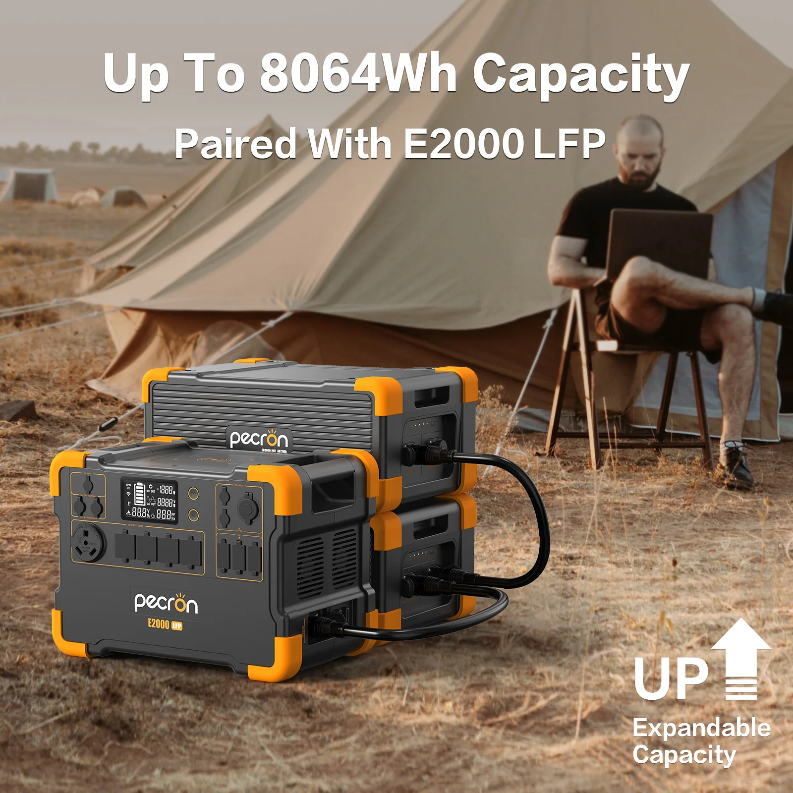 PECRON E2000LFP Expandable Solar Generator System Kit - Image 9