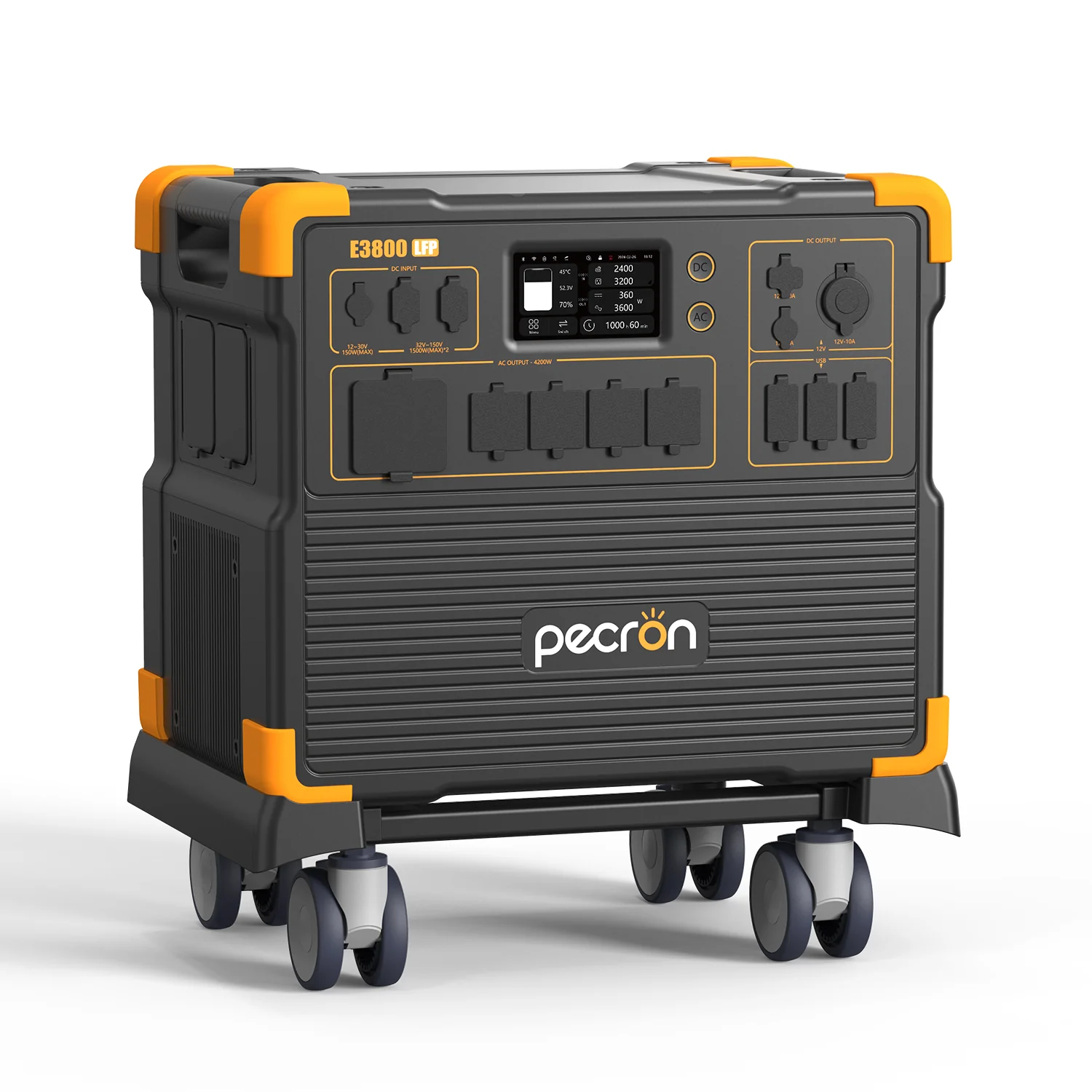 PECRON E3800LFP Portable Power Station 4200W 3840Wh with Free Cart - Image 20